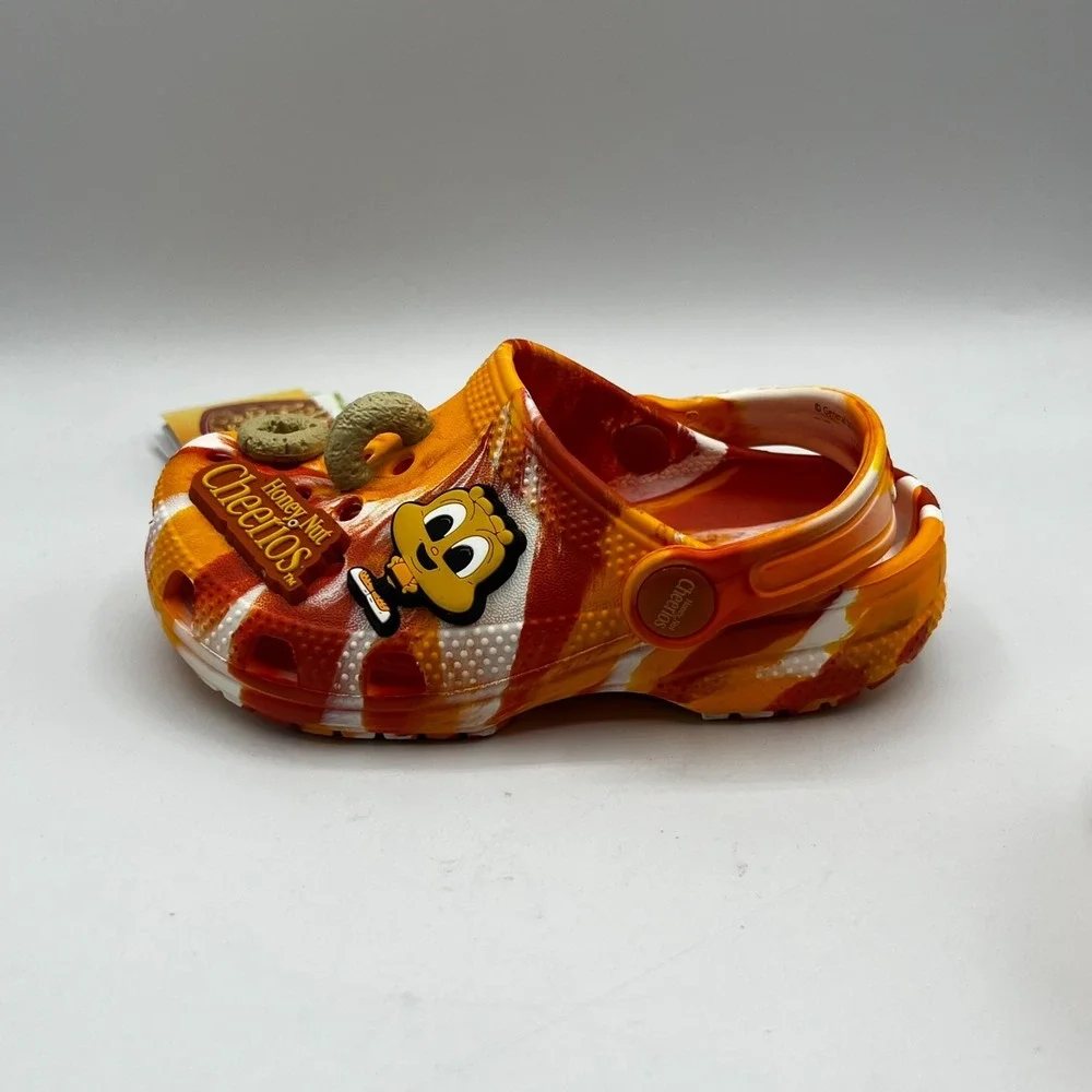 Crocs Classic Honey Nut Cheerios Clog Toddler C10 Orange Marble 207930-846 New
